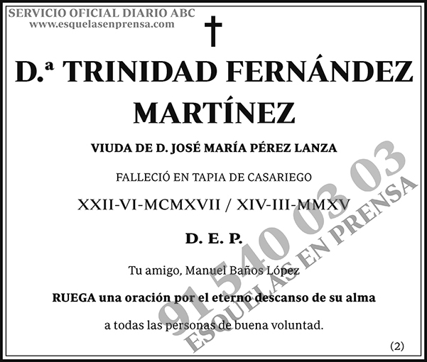 Trinidad Fernández Martínez